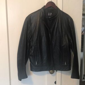 GAP genuine leather blazer